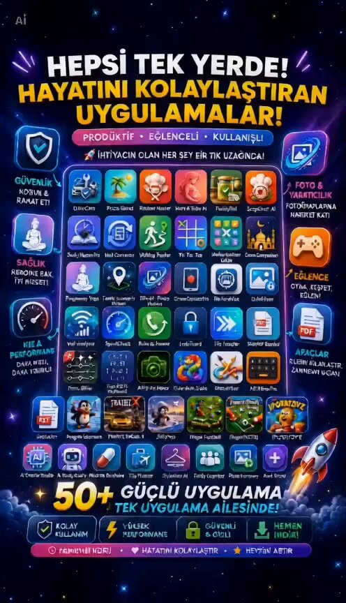 İhtiyacınız olan uygulamalar, hepsi bir yerde! Günlük hayatınızı kolaylaştıran pratik araçlardan eğlenceye, üretkenlikten yapay zekâ destekli çözümlere kadar birçok uygulamayı keşfedin. Tek amaç: Daha kolay, daha hızlı, daha akıllı bir dijital hayat. Yeni uygulamalar ve özellikler sürekli geliyor. Keşfet. Kullan. Hayatını kolaylaştır. Link ->