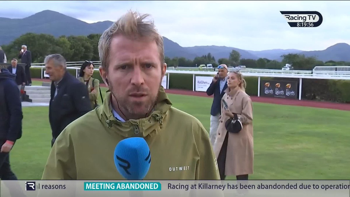 🚨 Racing abandoned after six races at Killarney "For the safety of everyone it just wasn't feasible to keep going," says Colman Sweeney of IHRB IHRB Raceday information
