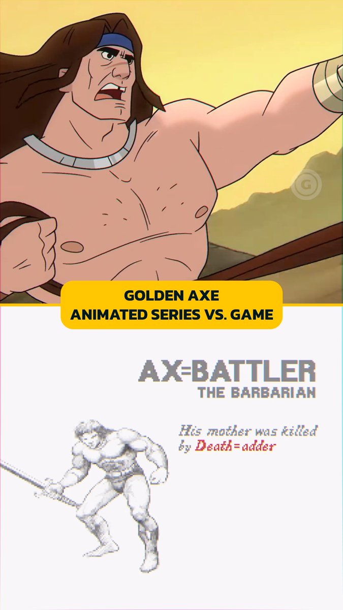 Throwback time: A Golden Axe animated adaptation from the SEGA arcade game is coming to Paramount+ this fall. See it next to the original ⚔️