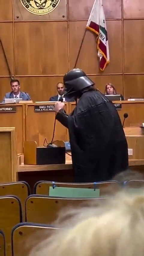 Darth Vader himself has finally weighed in on Flock cameras during this week's city council meeting in San Diego. Spoiler alert - he loves them 😎 #CityLife #CivilRights #flock #virginia #urban #PoliceState #dystopia #statism #4thAmendment #california #ALPR #orwell #sandiego #DarthVader