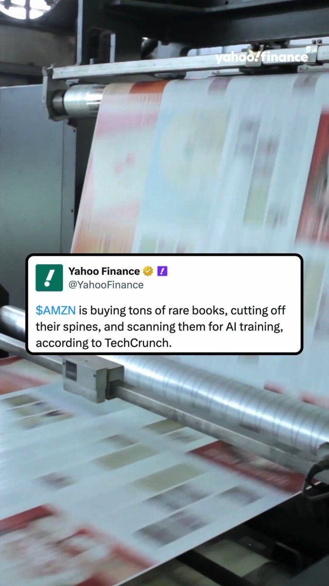 Amazon is destroying tons of rare books to feed its AI training. 🫢 This practice was first reported by 404 Media, which placed a tracking device in a rare book that ultimately arrived at an Amazon facility in Las Vegas. Companies like Amazon need unfathomably large amounts of text to train their LLMs, which have already ingested what they can from the internet, according to TechCrunch.