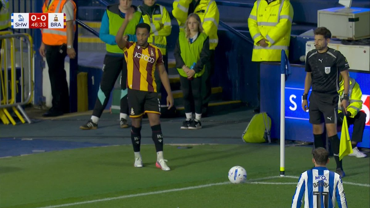 Bradford have taken the lead against Sheffield Wednesday less than two minutes into the second half!