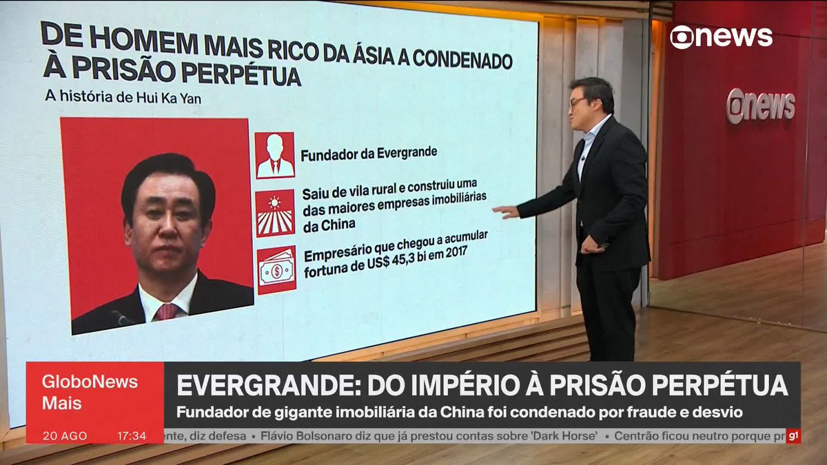 Bilionário que já foi considerado o homem mais rico da Ásia é condenado à prisão perpétua. ➡️#GloboNewsMais - de segunda a sexta, às 16h, na #GloboNews
