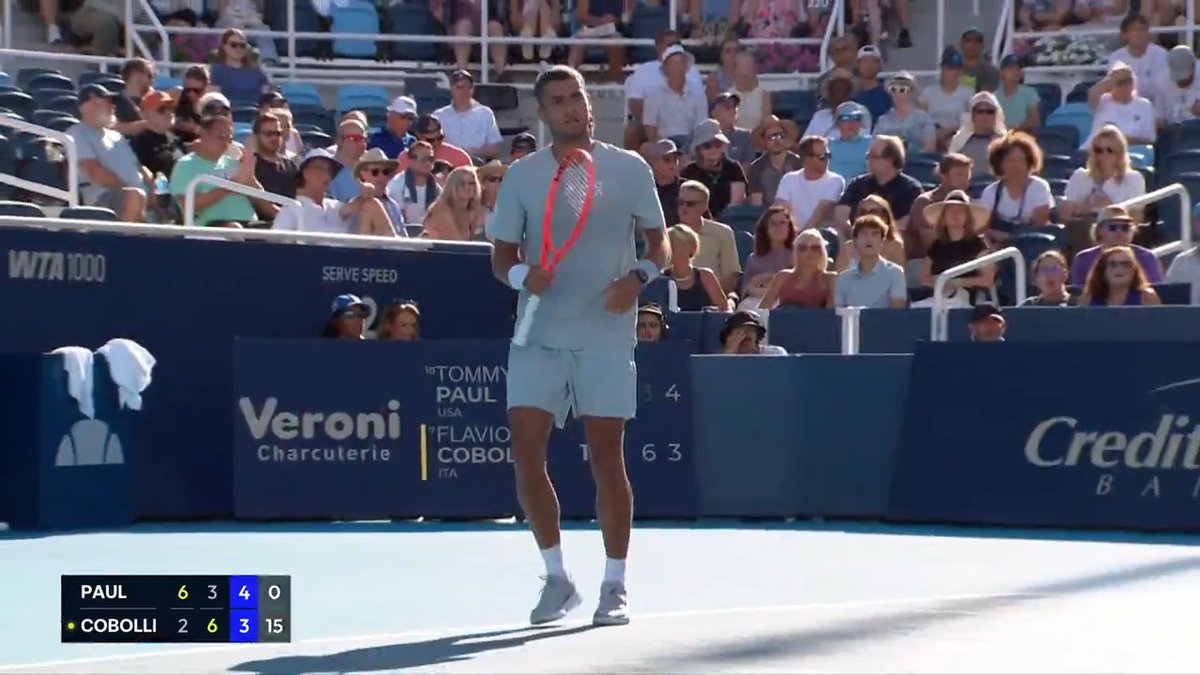 Backhand brilliance. Cincinnati Open | #CincyTennis | Flavio Cobolli