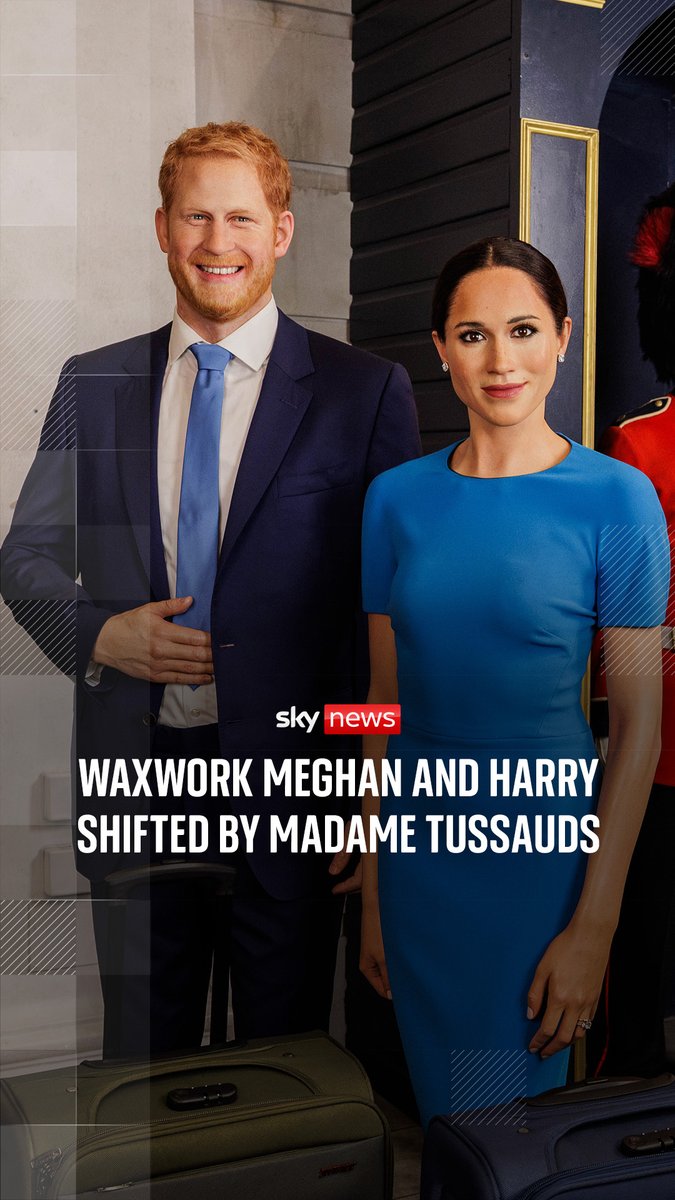 Wax figures of Harry and Meghan have been moved at Madame Tussauds London, after the couple announced their planned return to the UK. However, they haven't been placed back next to waxworks of the main Royal Family, which they were separated from in 2021. Read the latest: