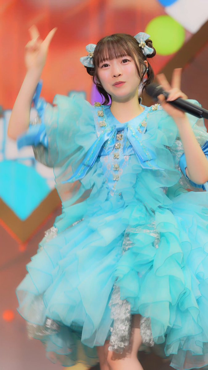 【推しカメラ】梅田みゆ🩵 「キュートなキューたい」 ｱｯ!!☺️ ▼アリーナツアー先行受付中🎫 #CUTIESTREET #きゅーすと