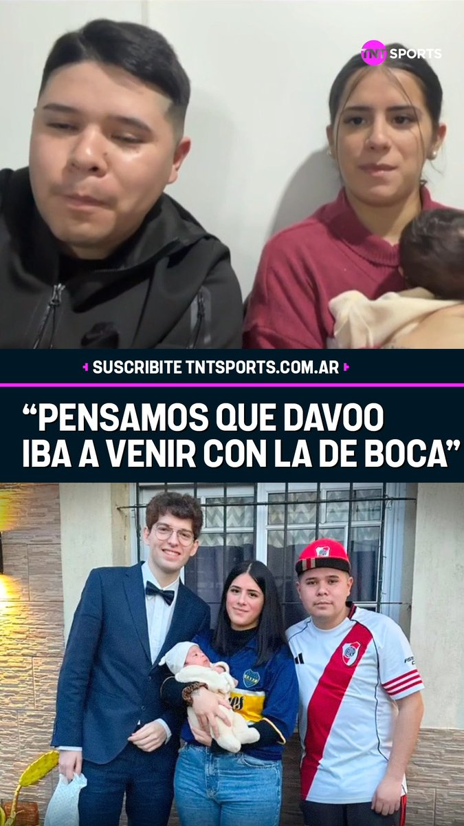 "EL TIPO CAYÓ DE TRAJE" 😅 Kevin y Romina, padres de BENICIO, contaron cómo fue su encuentro con no soy davo luego de haberlo elegido de padrino del bebé. 🗣️"Pensamos que iba a venir con la de Boca, por eso nos vestimos así. Cuando me vio me dijo que fue de gala y le dije que yo también estaba de gala", reveló el papá del recién nacido, quien reconocía la voz del streamer desde la panza. #NoEsParaTanto