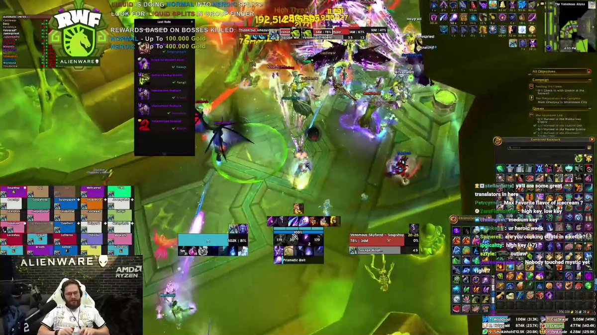 MAJOR bug found in Mythic Venomous Abyss ❗ According to a guild pulling Nek'zali earlier, they found a bug where Mythic adds can fail to spawn completely. Debuffs kill the raid team, as the well remains active. #RWF