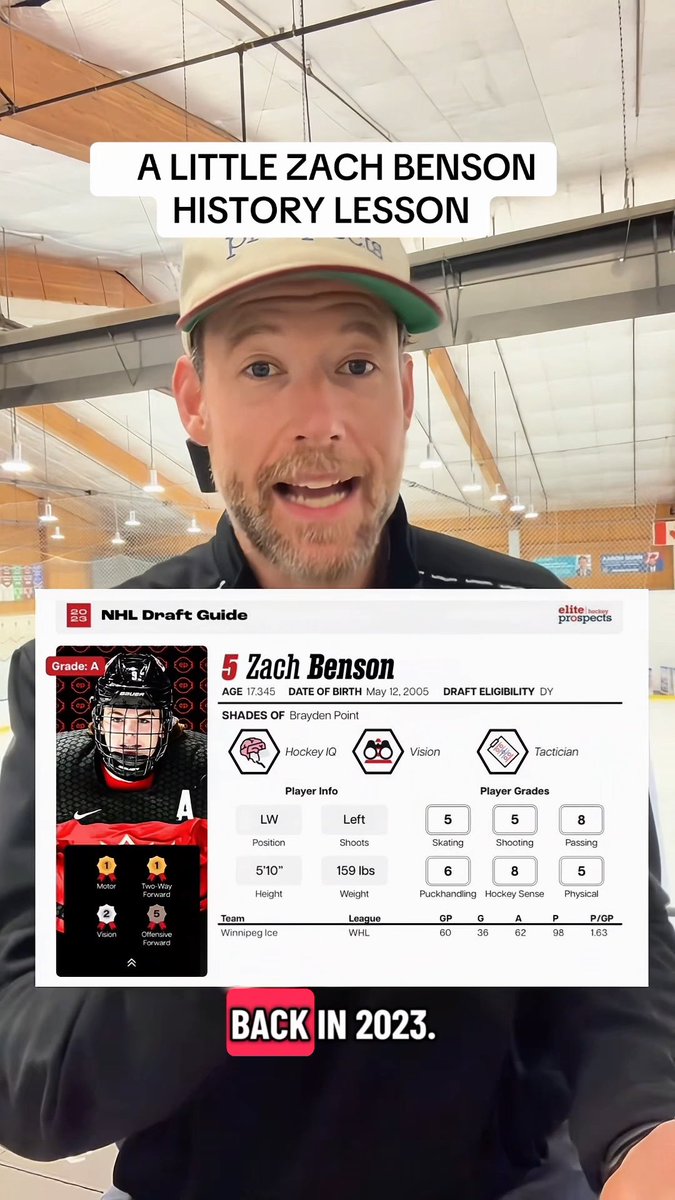 For no particular reason, here’s what we had to say about Zach Benson in the 2023 EP Draft Guide