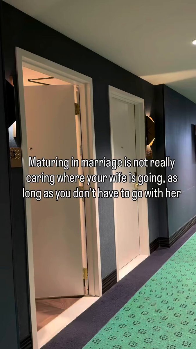 Maturing in your marrage is realizing that if she's not going somewhere with you, she's going somewhere with someone else.