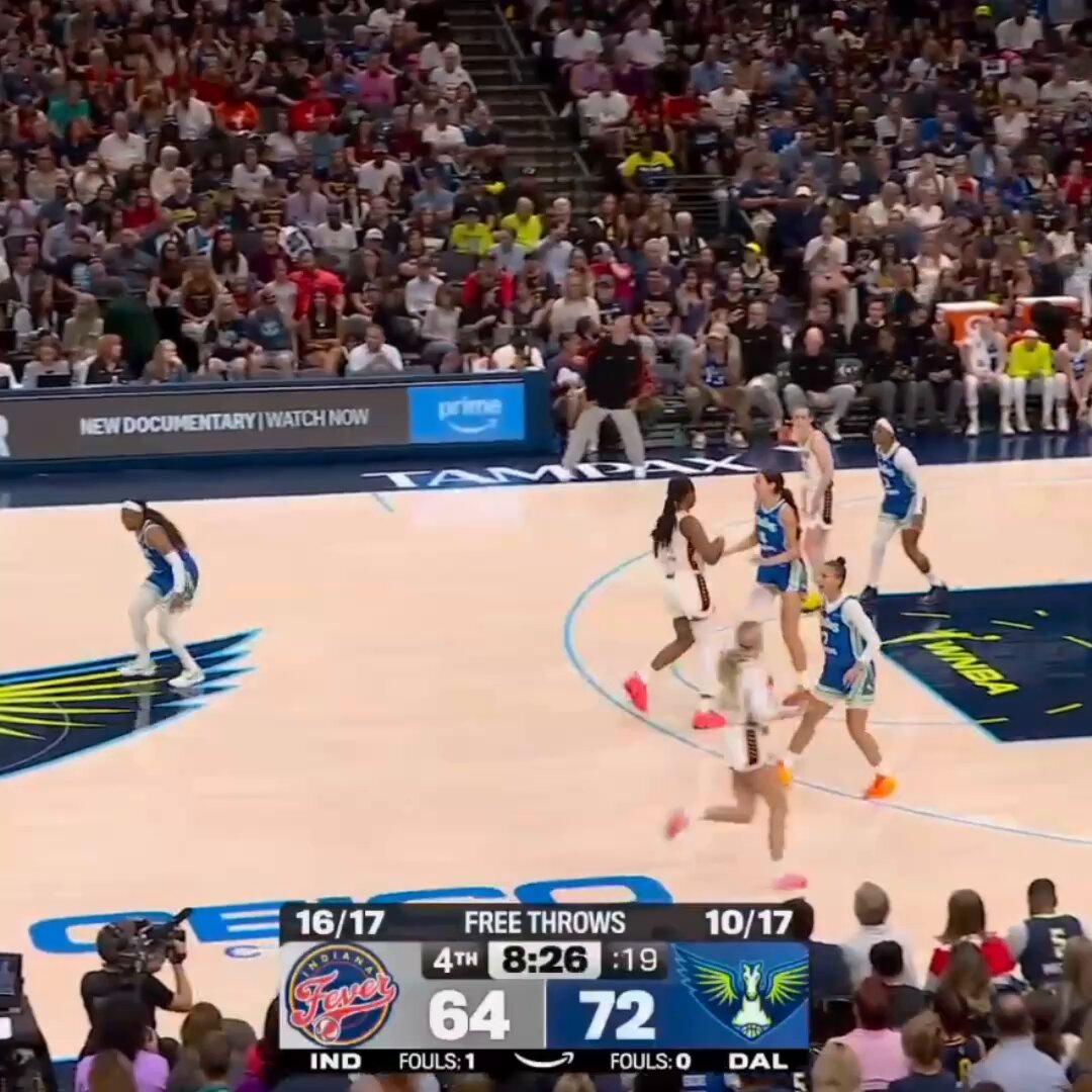 Average WNBA defense on Caitlin Clark 😭