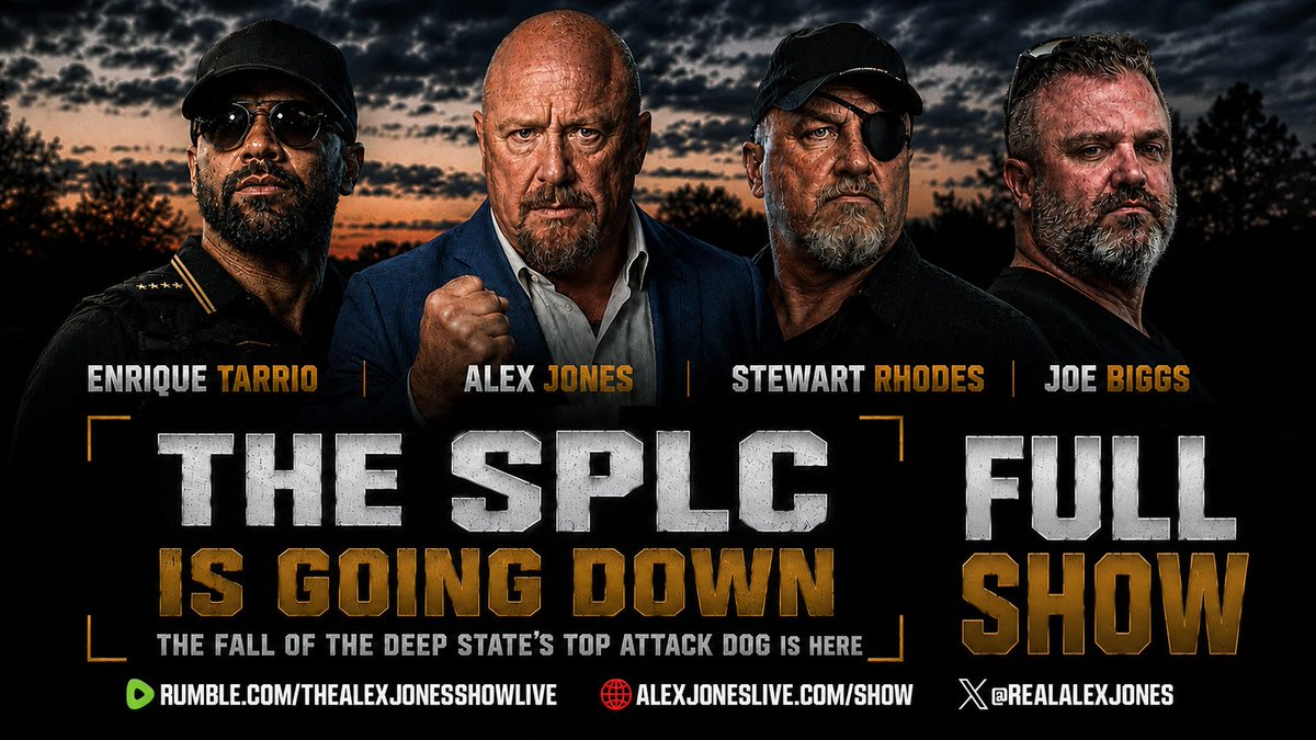 FULL SPECIAL BROADCAST: The SPLC Is Going Down! The Disgraced SPLC Was Recently Indicted For Funding Major White Supremacy Groups In The US! Alex Jones, Oath Keepers Founder Stewart Rhodes, Proud Boys Leader Enrique Tarrio, & Infowars Alum Joe Biggs Break Exclusive Intel Concerning The Bombshell New Indictments Set To Drop Against The Leftist Terror Org! WATCH/SHARE THIS POWERFUL INFO!