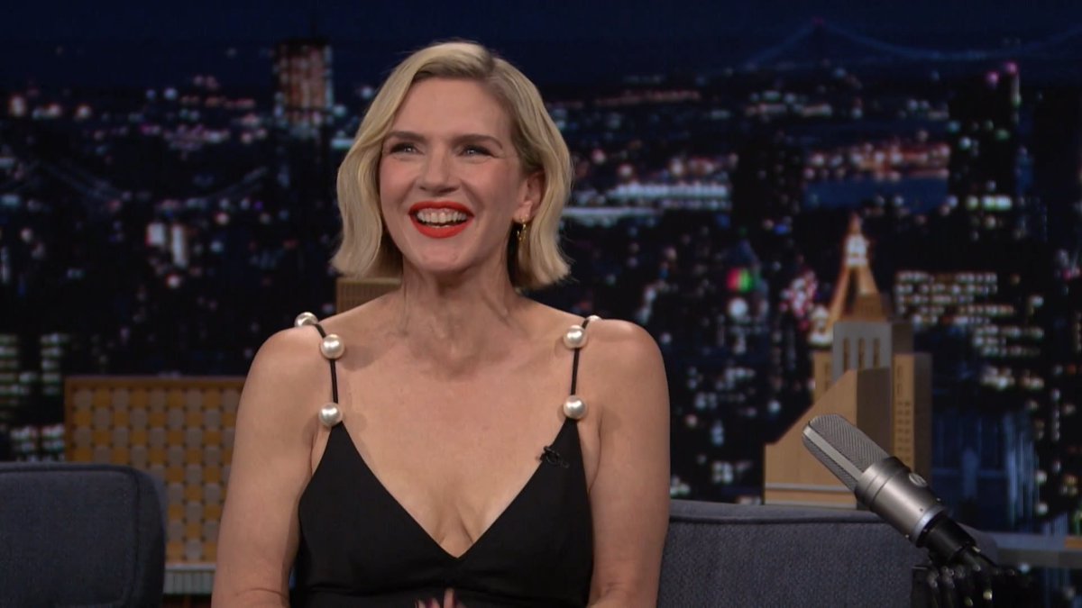 .Rhea Seehorn was in her pajamas when she found out about her Emmy nomination for Pluribus 😭 #FallonTonight