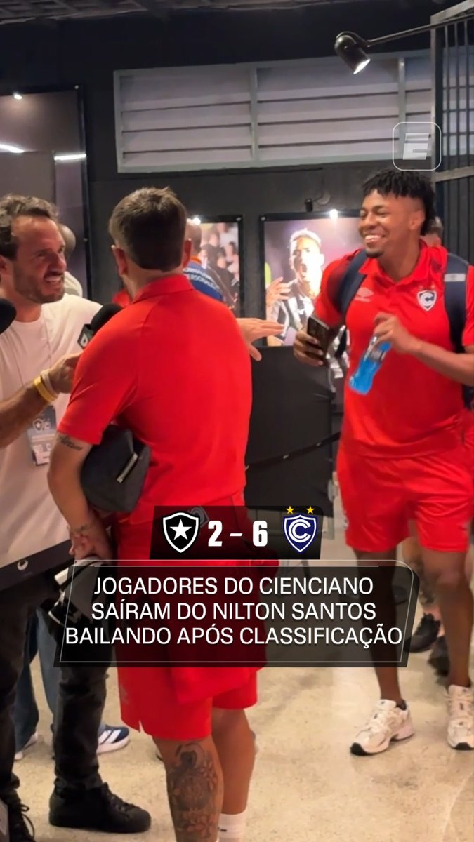 Jogadores do Cienciano saíram do Nilton Santos bailando após a classificação sobre o Botafogo por 6x2 no agregado. 🎥 ESPN Brasil | SportsCenter Brasil