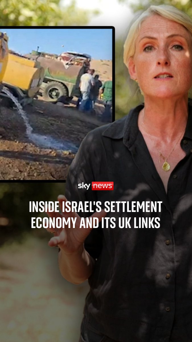 Palestinian farmers in the occupied West Bank say Israeli settlements are taking their land and water. Meanwhile, settlement produce continues to reach British and European markets. Sky’s Diana Magnay reports