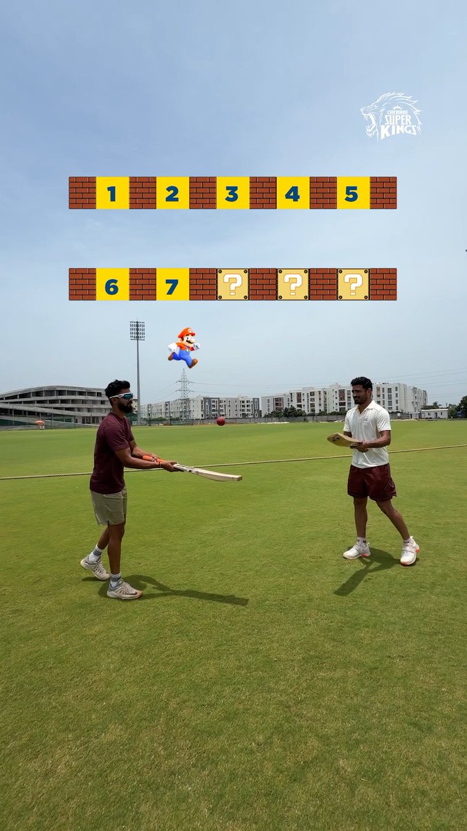 Just 2 Lions and a little bat-to-bat fun. 😁💛 #WhistlePodu #Yellove
