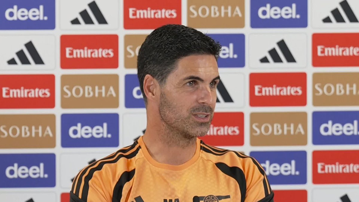 "I want to be first, I want to be hunted" Arsenal manager Mikel Arteta wants his side to begin their title defence strongly against Coventry tonight 🔴