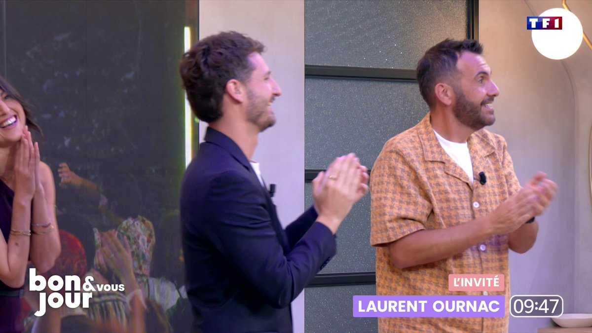 🎶 Quand les chroniqueurs de #BonjourLaMatinaleTF1 reprennent la chorégraphie de l’hymne de "Camping Paradis"… Laurent Ournac se joint même à eux ! 😂🕺 Ambiance vacances sur le plateau ! ☀️