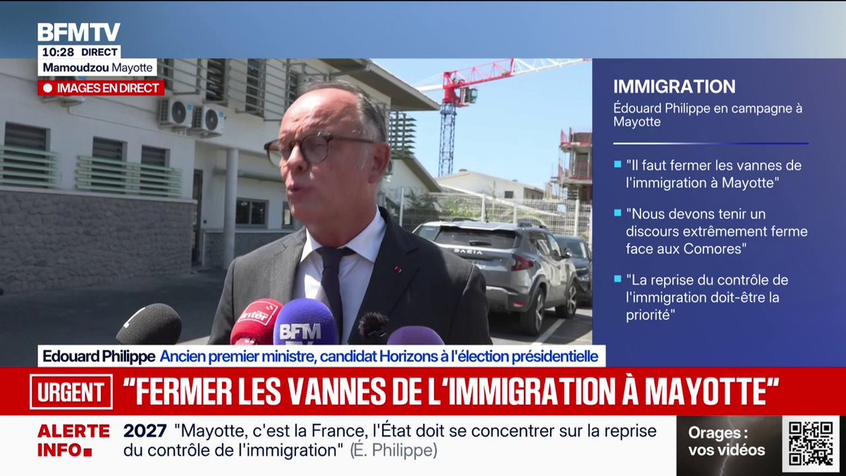 Mayotte: "Ici, l'immigration est un problème évident", assure Édouard Philippe