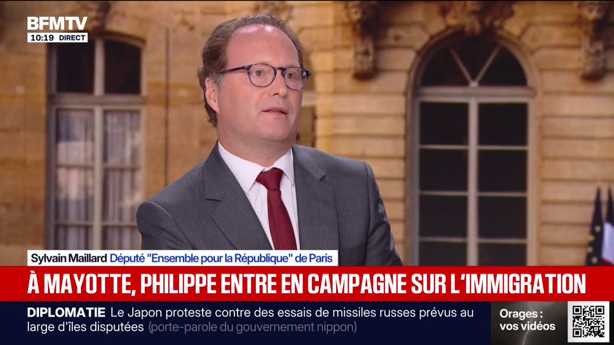 Mayotte: "On ne peut rien construire de durable à Mayotte si on ne résout pas le problème de l'immigration", estime le député Ensemble Sylvain Maillard