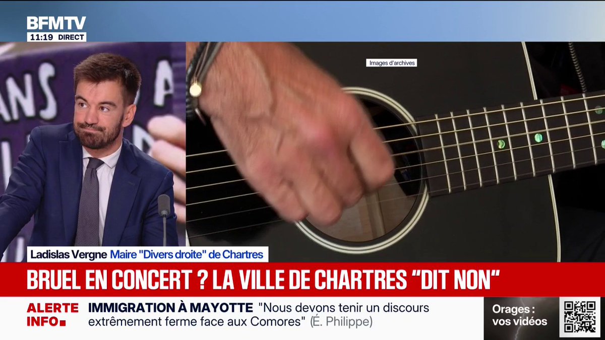 "Ce concert n'aura pas lieu" ➡️ Le maire de Chartres s'oppose à la représentation de Patrick Bruel dans sa ville "par respect pour la parole des victimes potentielles"