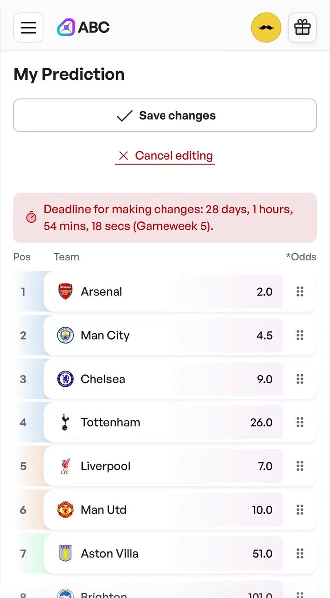 That's it, I'm swapping Man City &amp; Chelsea. Not because of Savinho but considering both clubs' transfer windows in general. Anyone else making changes before the season gets underway tonight?