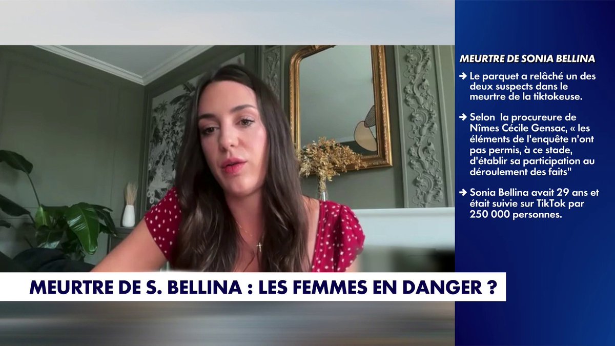 Mathilda, porte-parole du collectif Némésis, après la mort de l'influenceuse Sonia Bellina, finit par conclure : «Les femmes ne sont pas en sécurité en France», dans #MidiNewsEte Toute l'info est à retrouver sur