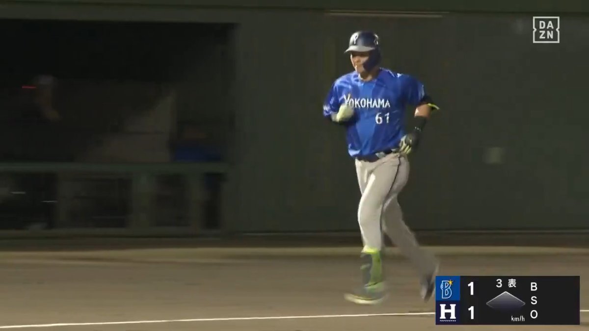 静岡の夜空にアーチをかけた🌈 復帰2戦目で飛び出した 蝦名達夫 ファーム1号弾 ⚾️ハヤテ×DeNA（ファーム） #イージースポーツ #baystars #だったらDAZN