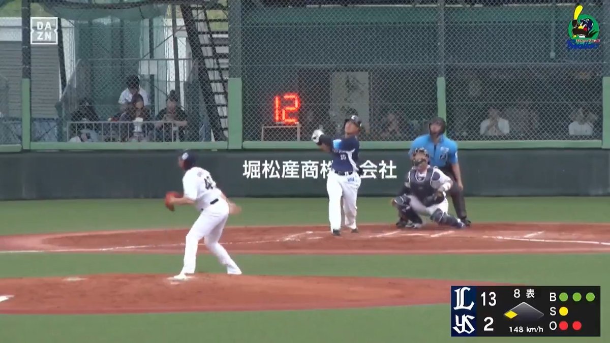 獅子の未来 またしても確信の一撃 仲三優太 ファーム19号 ⚾️ヤクルト×西武（ファーム） #イージースポーツ #seibulions #だったらDAZN