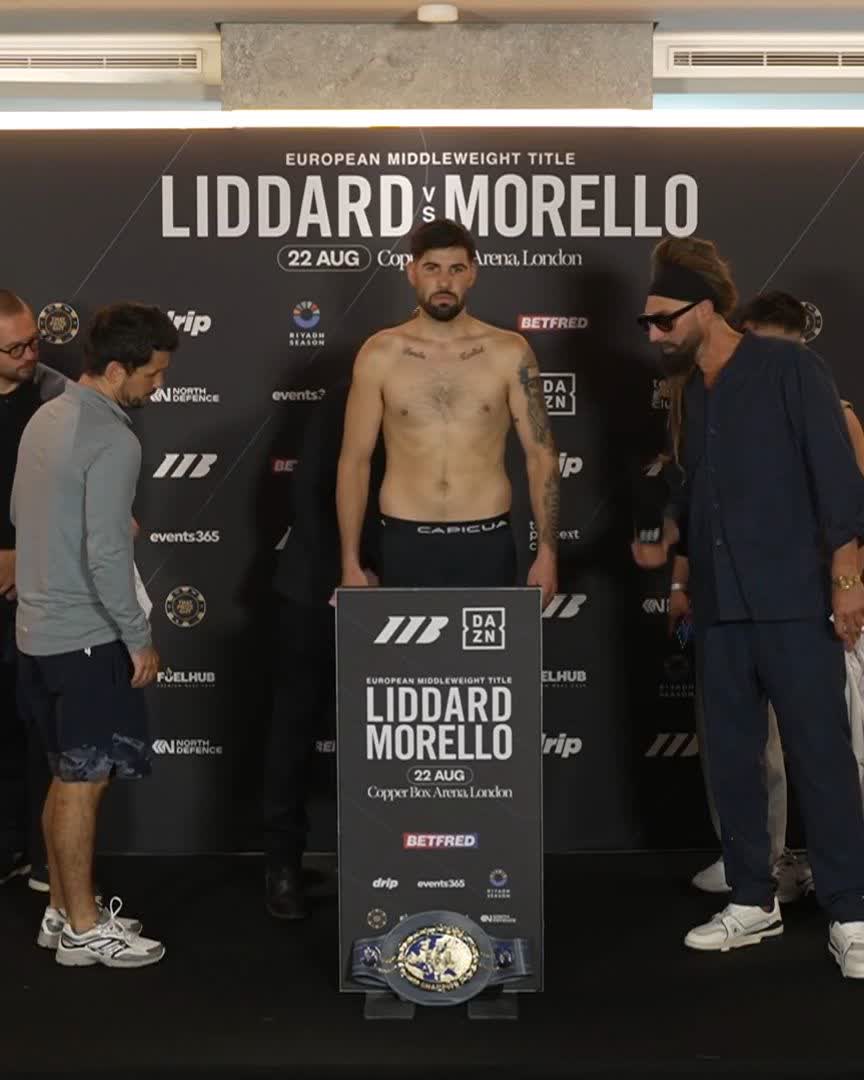 ⚖️ WEIGH-IN &amp; FACE OFF 👀 Harley Burrows vs Carlos Ronner #LiddardMorello