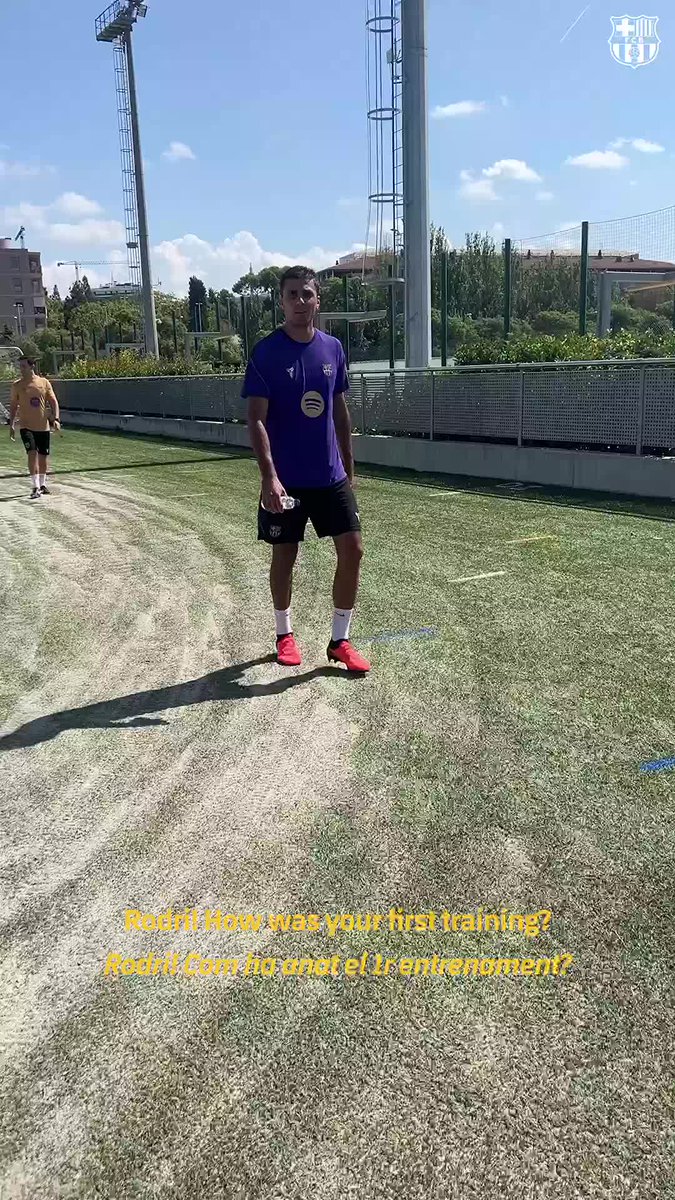 First session. Let's cook, Rodri 👨‍🍳