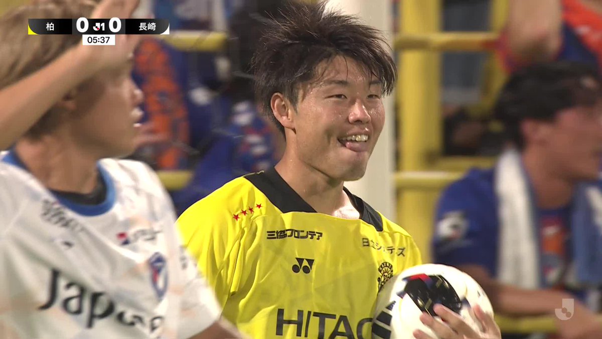 🎦 ゴール動画 🏆 明治安田Ｊ１リーグ 🆚 柏vs長崎 🔢 1-0 ⌚️ 6分 ⚽️ 垣田 裕暉（柏） #Ｊリーグ