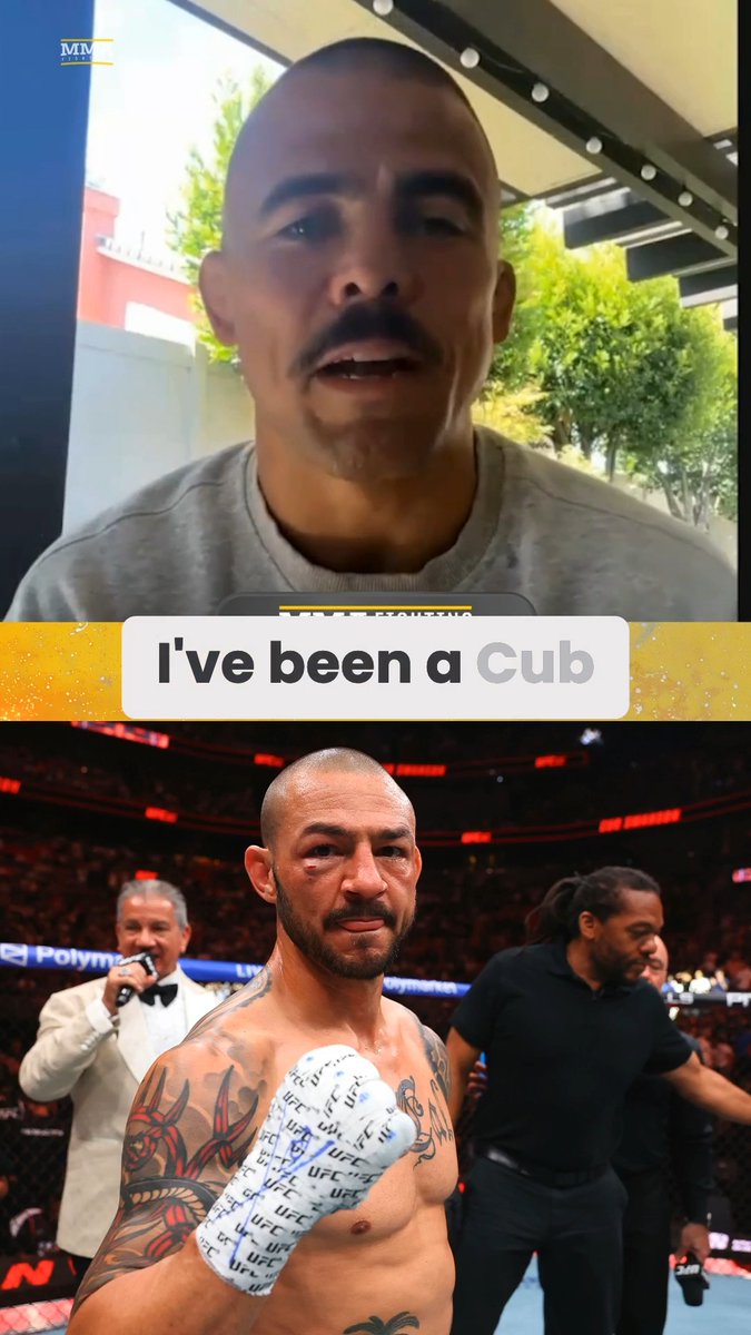Chris Mecate reflects on watching Cub Swanson in high school to training under him to witnessing his "beautiful destruction" in his last fight: "We'd have a substitute in P.E. class, and we would put on WEC, and it'd be Cub fighting. … Now, Cub is my coach." (🎥: @mikeHeck_JR)