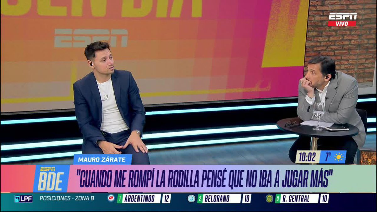 "A CADA HINCHA DE VÉLEZ QUE ME CRUZO LE PIDO PERDÓN" Mauro Zárate habló de lo que siente por el equipo de Liniers. ▶️ Mirá #BuenDíaESPN en el Plan Premium de #DisneyPlus