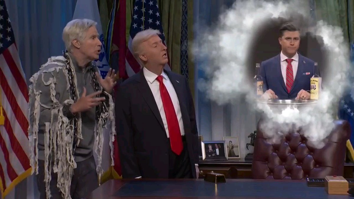 Will Ferrell as Jeffrey Epstein visiting Trump in the Oval Office is unhinged satire at its finest. 😂💀