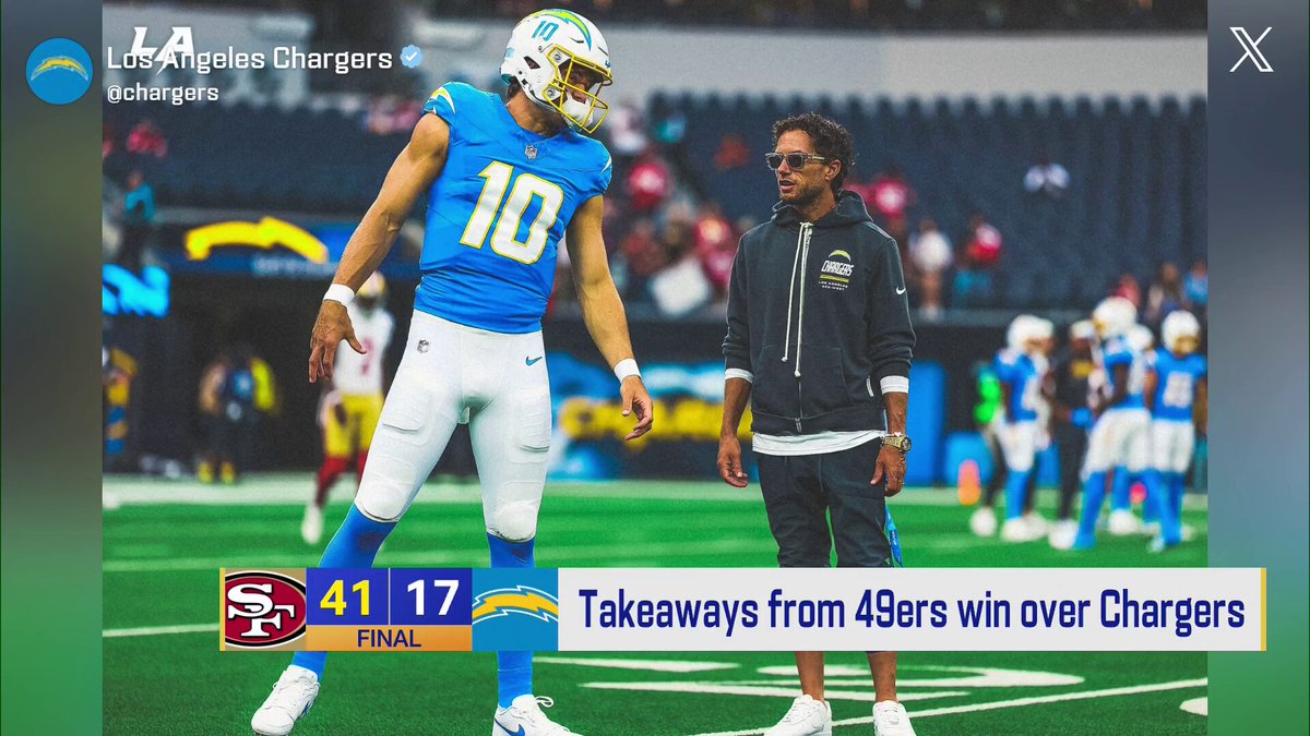 "Mike McDaniel has never had a quarterback like Justin Herbert" ⭐️ Manti Te'o on his takeaways from the 49ers vs. Chargers preseason game last night