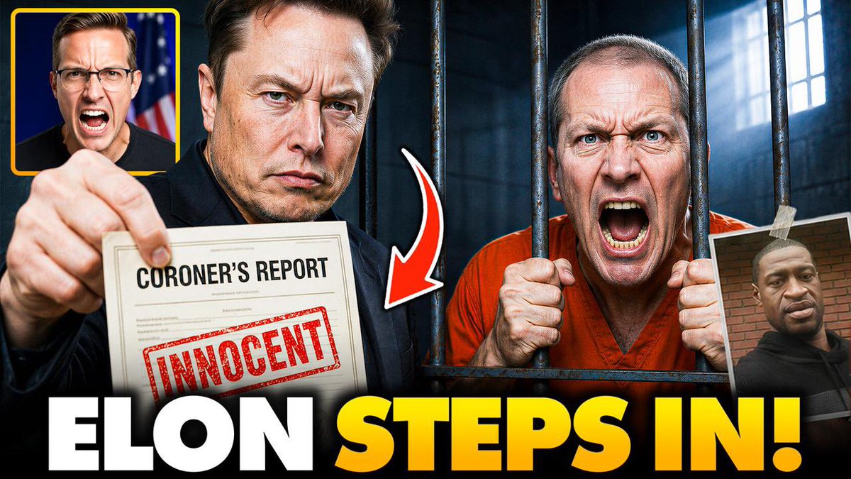 Elon Musk Demands Immediate RELEASE of Derek Chauvin After NEW George Floyd Murder Evidence Revealed Chauvin’s attorney is seeking to vacate his convictions since no grand jury was ever convened to review the charges. Democrat officials privately pressured prosecutors to pursue charges against these officers to further fuel the George Floyd riots. Now Elon Musk is demanding Chauvin to be released from prison. Chauvin is a victim of mob justice. Plain and simple.