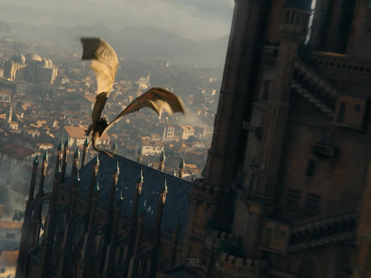 4 years ago today House of the Dragon premiered. I was fully ready to skip it after what Game of Thrones Season 8 did to me. Then Syrax flew over King’s Landing with that score… I was very happy to see a dragon flying over king’s landing and everyone was chill like They see this shit everyday They had me so bad it was embarrassing. Who else got cooked the exact same way? #HOTD #HouseOfTheDragon
