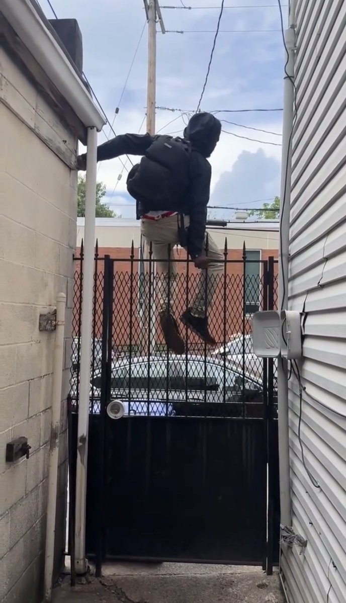 Whoever filmed this is his enemy