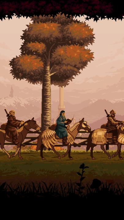 So long as you and your descendants shall wear the Amulet of Kings, then shall this Dragonfire burn. 🖌️ "Brother Martin" — pixel art by Killer Rabbit Pixel Artist