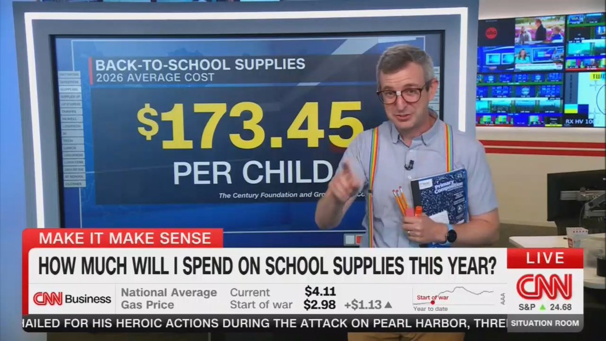 CNN: The price for school supplies is up almost 8% since last year