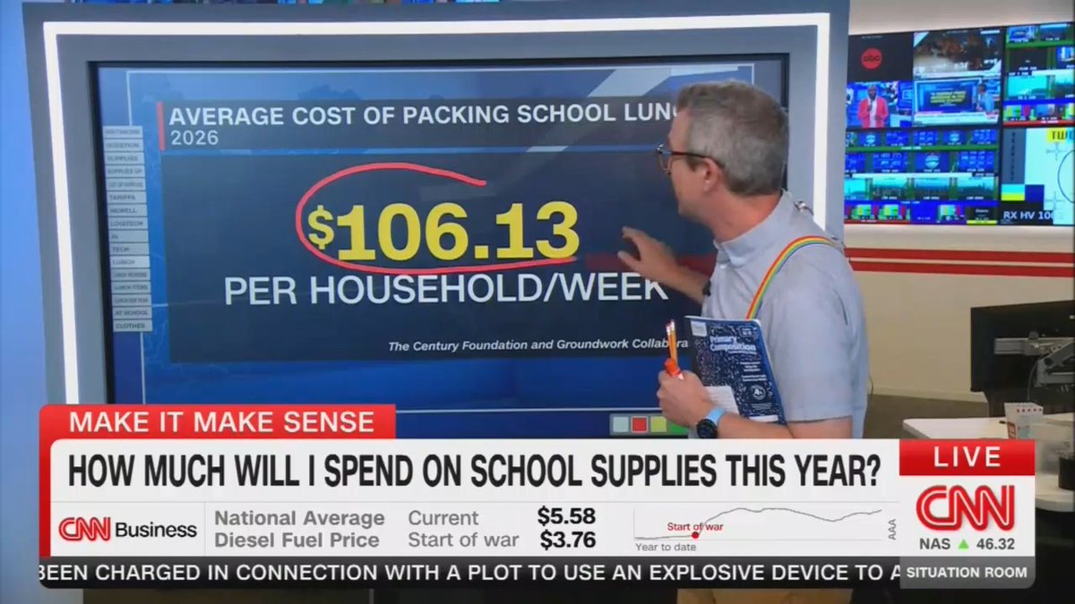 CNN: The average cost of packing a school lunch has risen by almost 11%. It's going to cost you almost $4,000 a year to feed your kids for school lunch