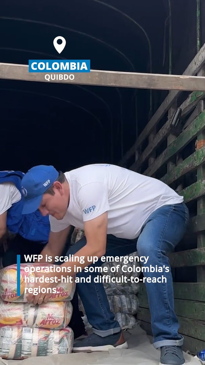 #Colombia: WFP teams have been supporting government-led relief and recovery efforts. Operations are expanding as WFP Colombia - Programa Mundial de Alimentos 🇨🇴 deploys food stocks and leverages its network of field offices and logistics hubs in Cali, Quibdó and Medellín to reach affected communities.