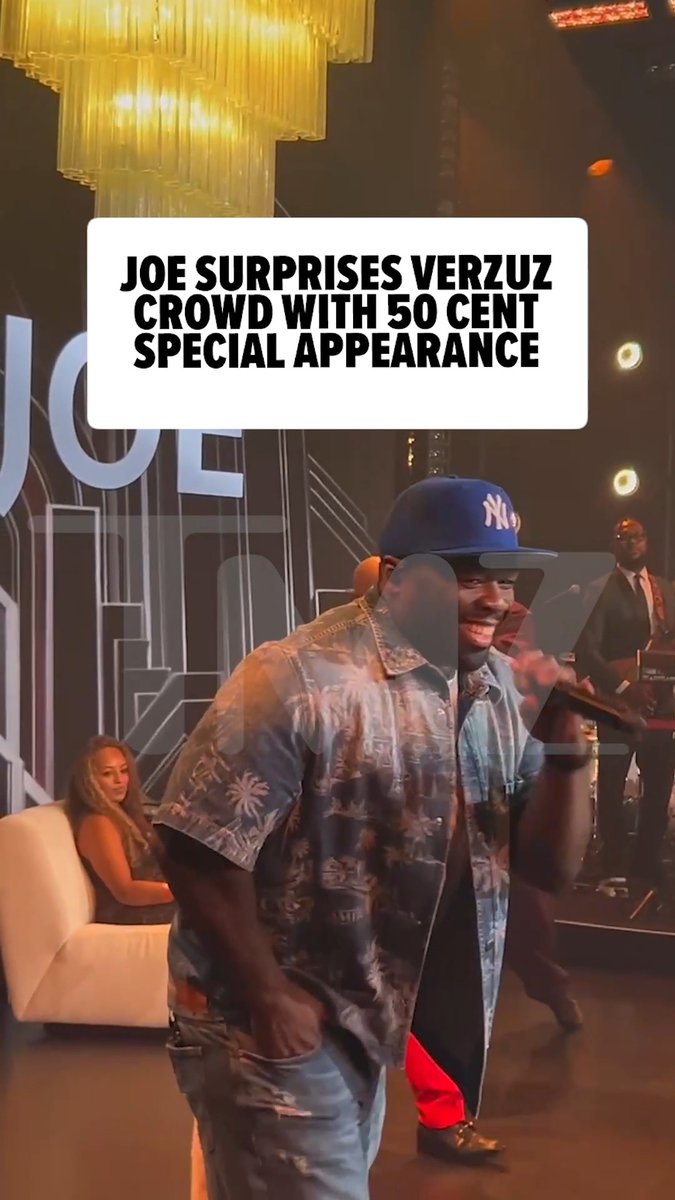 🎤🔥 Joe shocked the Verzuz crowd when he brought out 50 Cent for a surprise performance!