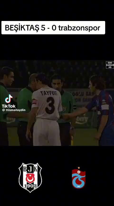 28.09.2003 Beşiktaş 5-0 trabzonspor Fatih tekke maça kaptan olarak çıkmış