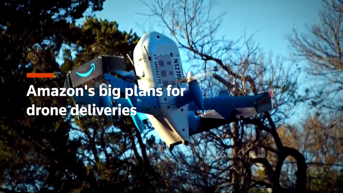 Amazon said recently it will expand its drone delivery to reach hundreds of US cities and towns by the end of 2026, up from 11 locations where it currently operates serving multiple surrounding communities. Peter Devlin has more
