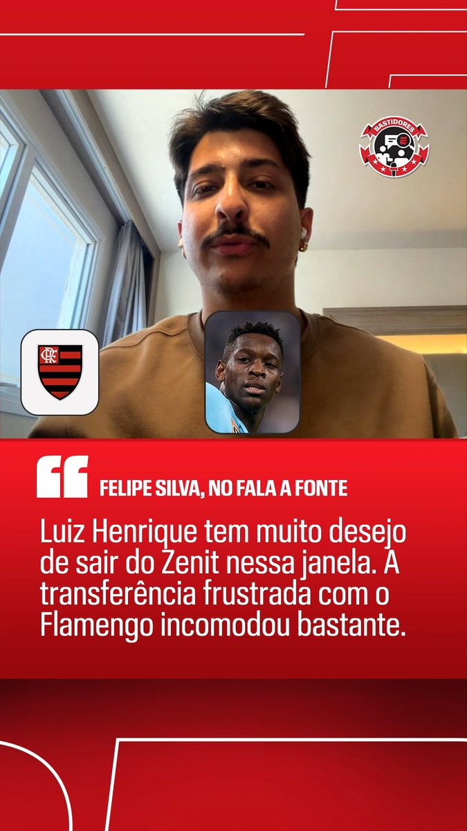 "Luiz Henrique tem muito desejo de sair do Zenit nessa janela. A negociação frustrada com o Flamengo o incomodou bastante, pela mudança de rota que o clube fez." 🎙️ Felipe Silva, da ESPN. 🎥 ESPN Brasil | SportsCenter Brasil