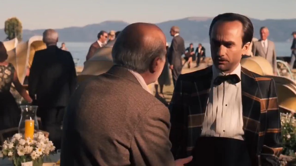 One of Michael's goals which he never achieves is to become legitimate. Here he is about to marry his niece off to some rich old money WASP family and his idiot brother barges in announcing the presence of some street gangster Michael would like to forget. The best part was his statement: "This contempt for money is a trick of the rich to keep the poor without it." That statement hit me like a ton of bricks when I heard it as a teenager because it is so true. It is the one enduring truth of American society.