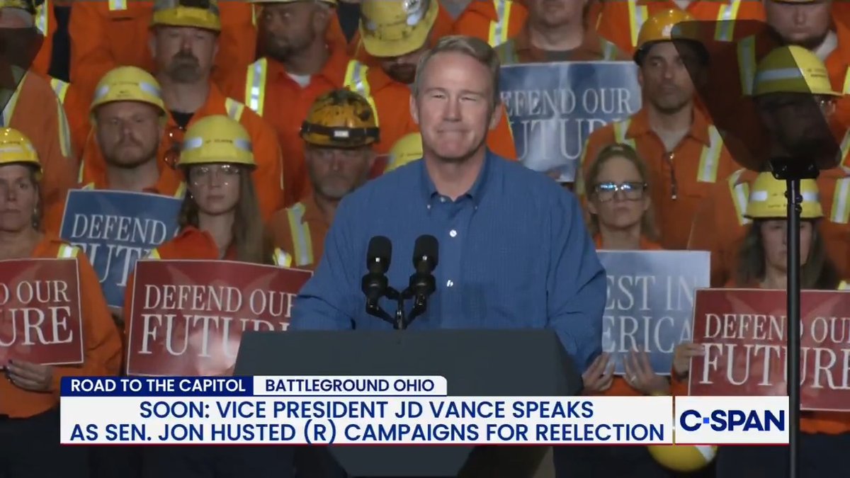 .Senator Jon Husted (R-OH) recounts his father losing his factory job when he was young, and promises to bring back more manufacturing jobs to Ohio: "But today is a new day, it truly is. It's a new day because of the America-first agenda."