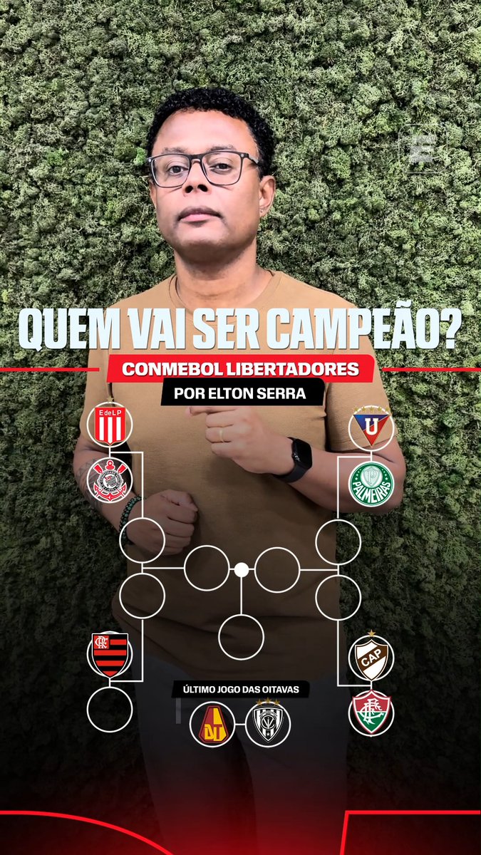 Elton Serra, da ESPN, dando os seus palpites na Libertadores. Corinthians x Palmeiras na final, com Palmeiras campeão. 🎥 ESPN Brasil | SportsCenter Brasil